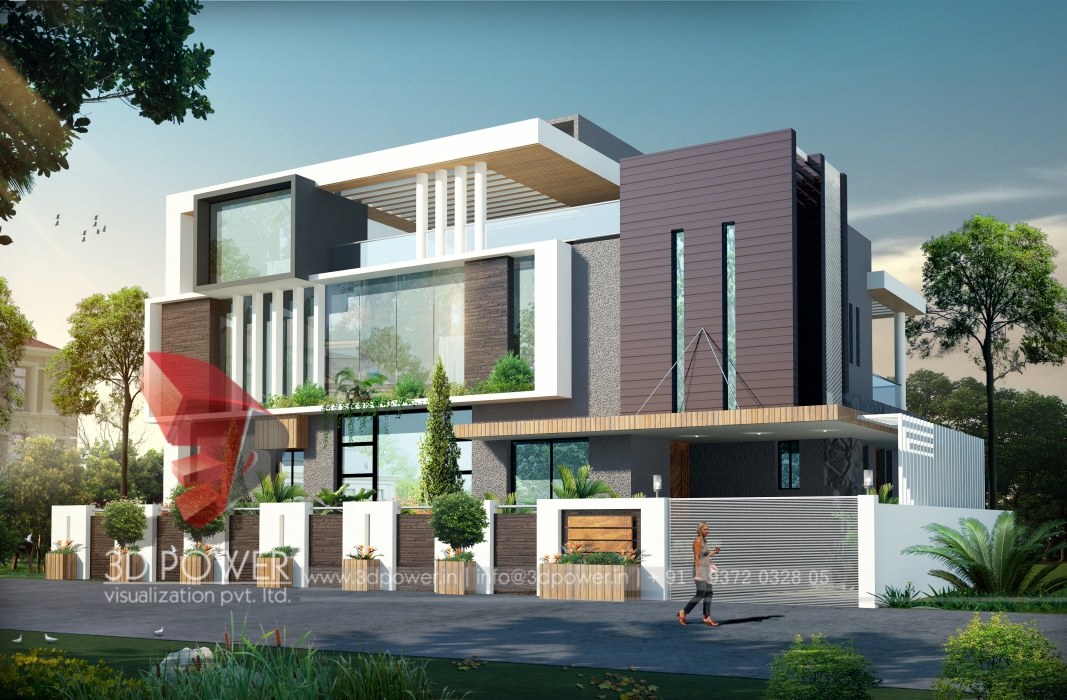 High class villa designs modern high class home designs for 3d house design