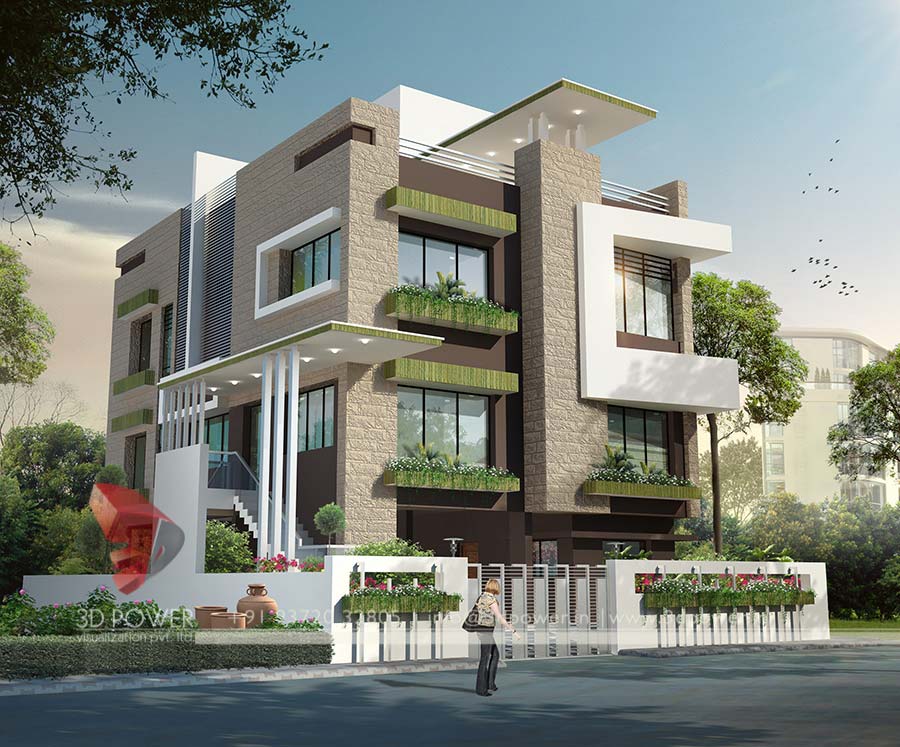 Creative 3D Exterior Elevation 